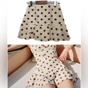 Zara polka dot mini skort XS (24)